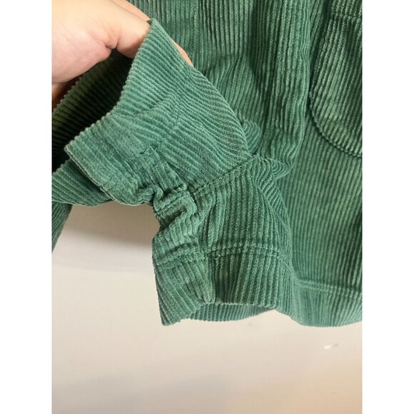 Boden Corduroy Romper Green 11Y Floral Boho Hippie Indie Classic Chic Shortalls - Picture 5 of 12